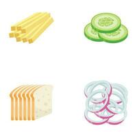 Food And Ingredients Icons vector