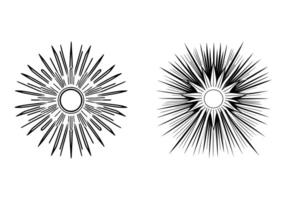 Sun ray Icon vector