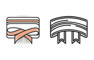 Retro Vintage Ribbon banner vector