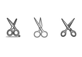 Scissor Icon line art vector