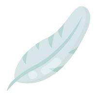 A feather of a bird making icon for quill vector