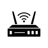 Wifi enrutador icono vector diseño modelo sencillo y moderno