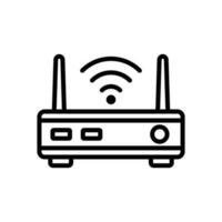 Wifi enrutador icono vector diseño modelo sencillo y moderno