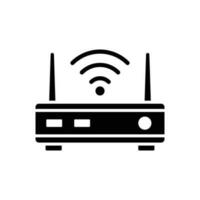 Wifi enrutador icono vector diseño modelo sencillo y moderno