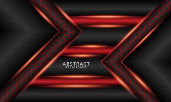 Red black modern abstract background for social media design wallpaper vector