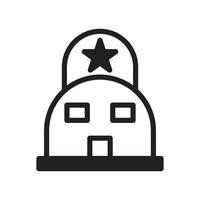 tent icon duotone black colour military symbol perfect. vector