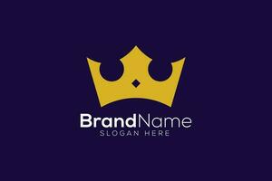 Crown logo design template vector