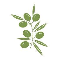 Olive branch. Simple icon  for your design. Vector illustration.