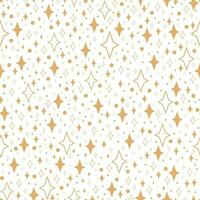 Star seamless pattern isolated on white background vector