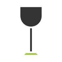 Glass wine icon solid green grey colour easter symbol illustration. vector