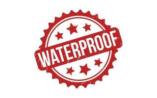 Waterproof rubber grunge stamp seal vector