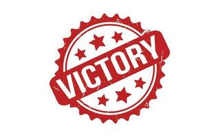 Red Victory Rubber Stamp Seal Vector