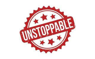 Unstoppable rubber grunge stamp seal vector