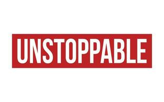 Unstoppable Rubber Stamp Seal Vector