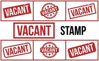 Vacant Rubber Stamp Set Vector