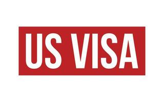 Us Visa Rubber Stamp Seal Vector