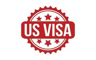 Us Visa rubber grunge stamp seal vector