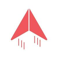 Flat Paper plane Icon Symbol Vector Illustration
