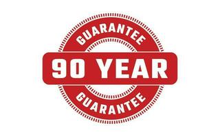 90 Year Guarantee Rubber Stamp vector