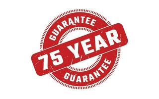 75 Year Guarantee Rubber Stamp vector