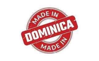 Made In Dominica Rubber Stamp vector