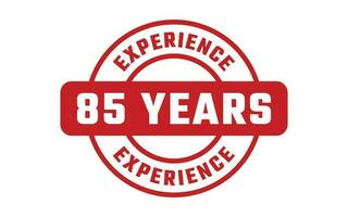 85 Years Experience Rubber Stamp vector