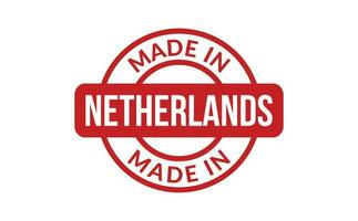 Made In Netherlands Rubber Stamp vector