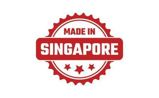 Made In Singapore Rubber Stamp vector