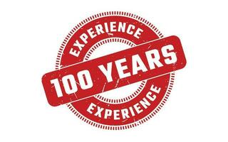 100 Years Experience Rubber Stamp vector