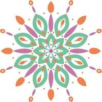 Mandala. Ethnic decorative element. Hand drawn backdrop. vector