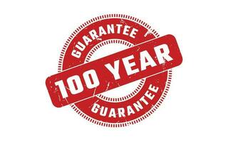 100 año garantizar caucho sello vector