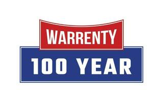 100 Year Warranty Seal Vector