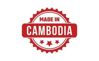 Made In Cambodia Rubber Stamp vector