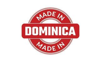 Made In Dominica Rubber Stamp vector