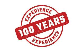 100 Years Experience Rubber Stamp vector