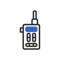 Walkie Talkie icon duotone blue grey colour military symbol perfect. vector