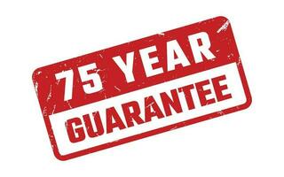 75 Year Guarantee Rubber Stamp vector