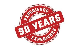 90 Years Experience Rubber Stamp vector