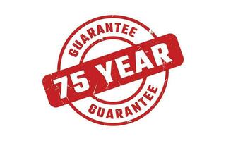 75 Year Guarantee Rubber Stamp vector