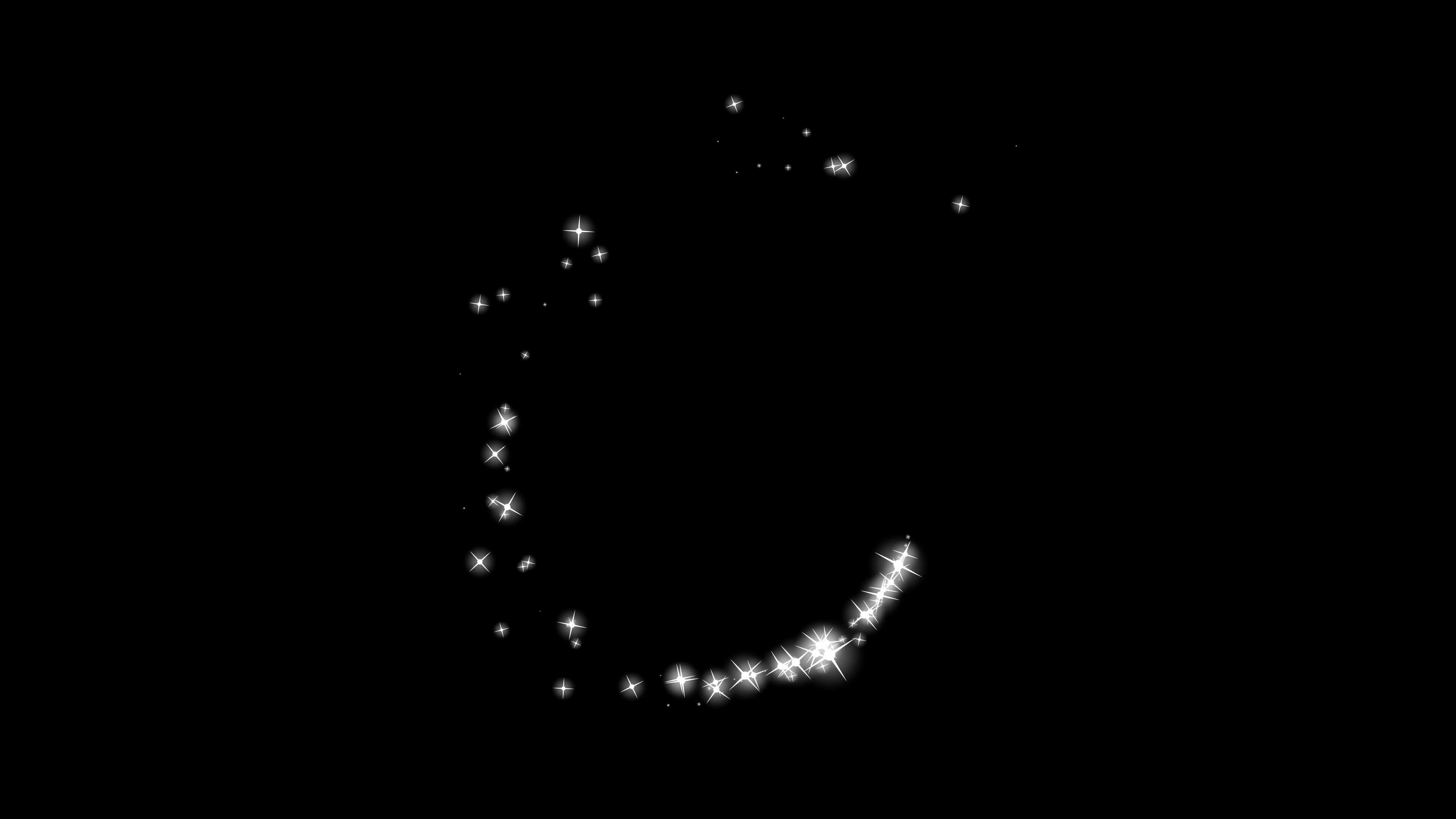 Sparkling Trail Glittering particle effect Magic Spark shine stars loop