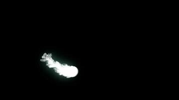 eisig Nebel Auswirkungen Rauch Elemente Schleife Animation Video transparent Hintergrund mit Alpha Kanal.