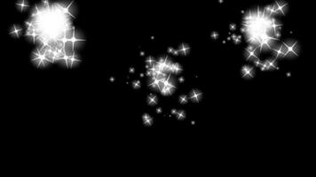 Sparkling Trail Glittering particle effect Magic Spark shine stars loop Animation video transparent background with alpha channel.