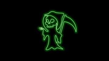 glücklich Halloween Neon- Licht video