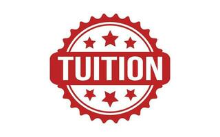 Tuition rubber grunge stamp seal vector