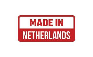 Made In Netherlands Rubber Stamp vector