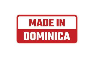 Made In Dominica Rubber Stamp vector