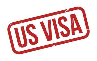 Us Visa Rubber Stamp Seal Vector