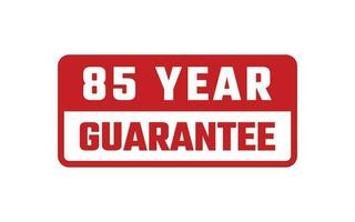 85 Year Guarantee Rubber Stamp vector