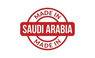 hecho en saudi arabia caucho sello vector