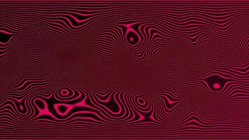 Abstract wavy dark pink striped wood textured background video